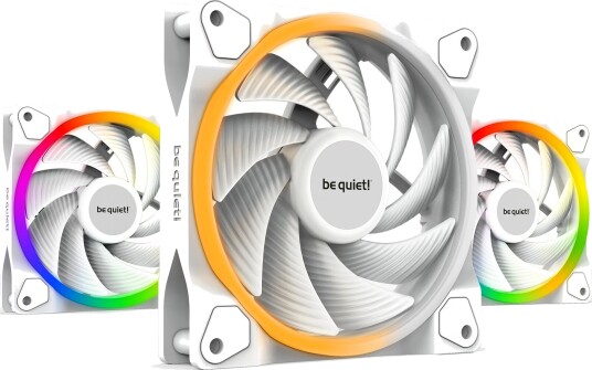 be quiet! Light Wings 120mm RGB Hvit PWM Vifte 3-pakning be quiet! Light Wings 120mm RGB Hvit PWM Vifte 3-pakning