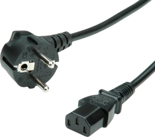 VALUE Power Cable straight IEC