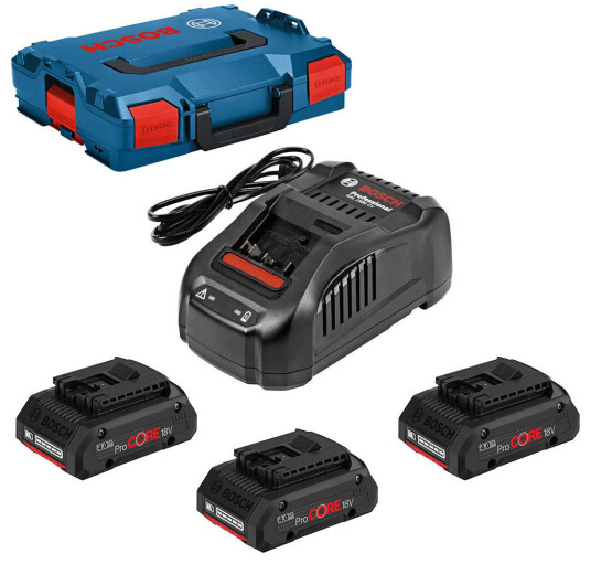 Bosch 0615990L1R Pro batterilader og batterisett 4,0Ah (18V)