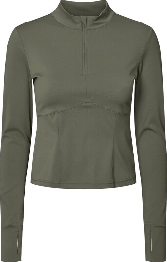 Rethinkit Studios Butter Soft Half Zip True To Body Khaki green S