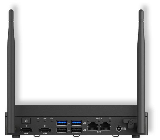ASUS Barebone Stasjonær PC NUC 13 Rugged Atom X7425E SSD Wi-Fi 6E Sort