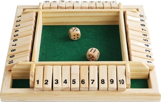 Shut The Box for 4 spillere