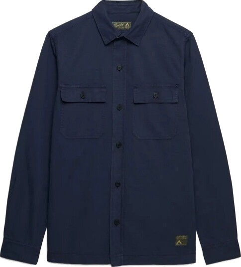 Superdry Military L/S Shirt - FRENCH NAVY - S
