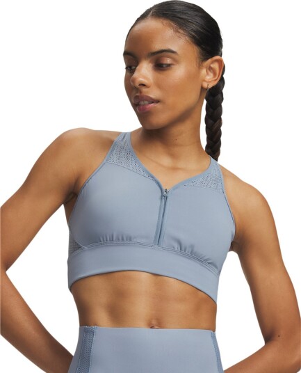 Under Armour Vanish Elite Mesh Zip Sports BH Dame Blå S