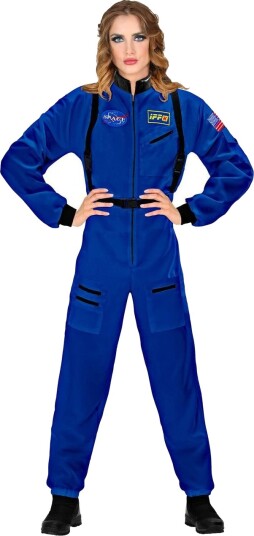 Blått Astronaut Damekostyme M