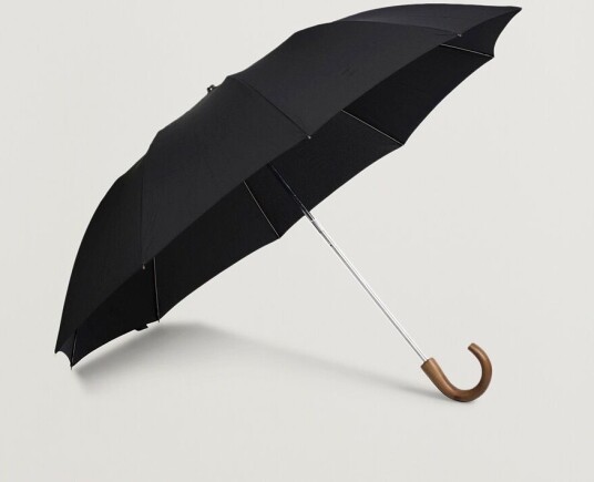 Fox Umbrellas Telescopic Maple Crook Umbrella Black