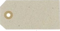 Manillamærke 3X6 Cm Med Patentring Neutral Karton Á 1000 Stk.