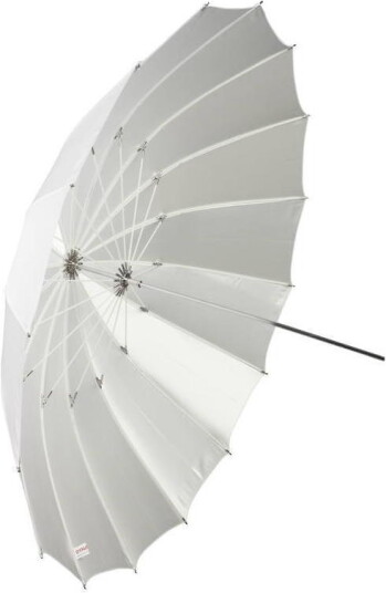 Fotoplex Paraply Halvtransparent Hvit 150 cm