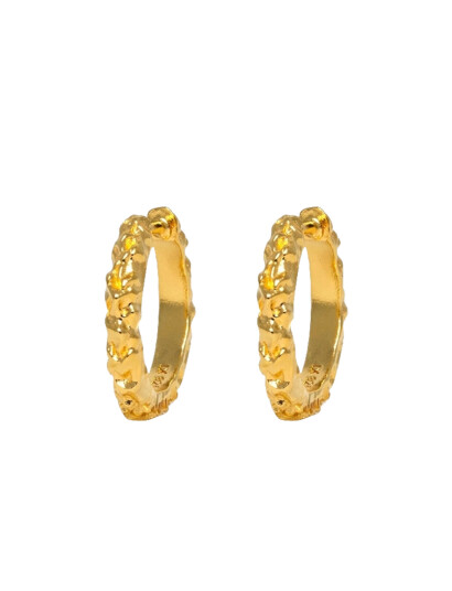 IX STUDIOS Ix Mini Crunchy Edge Earring |Guld |One Size
