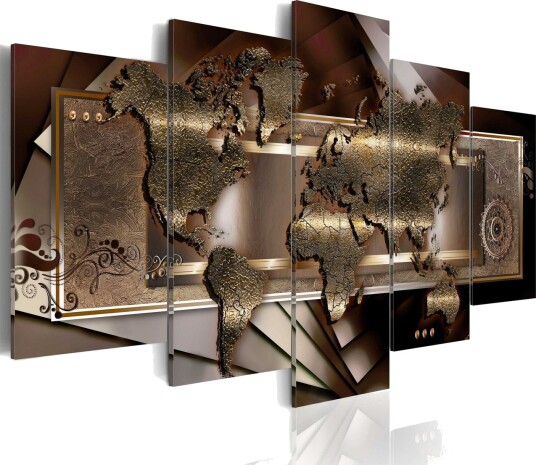 Bilde Chestnut Map 100x50 Artgeist sp. z o. o.