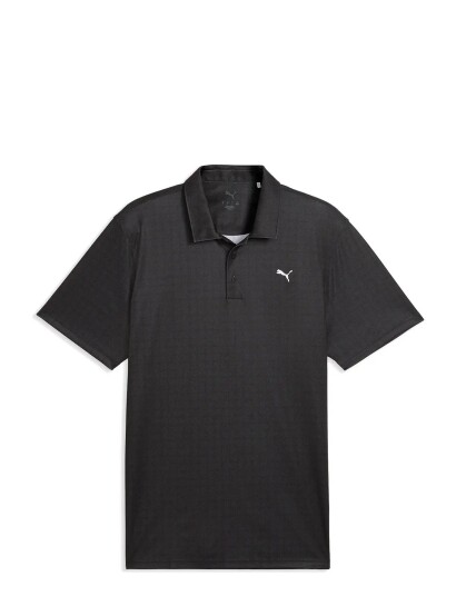 PUMA Golf Pure 2.0 Geo Diamond Polo   Black   XXL