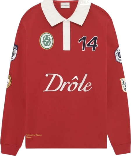Drole de Monsieur Herre Topper Rød L Drole de Monsieur Herre Topper Rød L