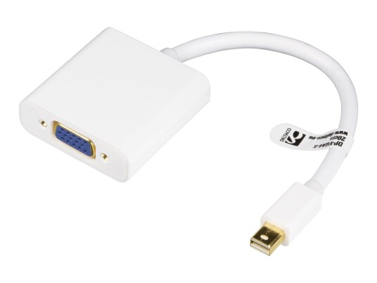 Deltaco Videokonverter DisplayPort til VGA 0,2 m Hvit Deltaco Videokonverter DisplayPort til VGA 0,2 m Hvit