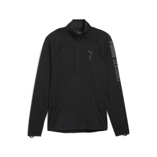 Puma Seasons LS 1/4 Zip, herre Black S
