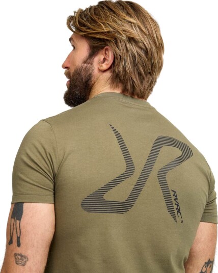 Revolutionrace Direction Active Contrast T shirt Herre Vapor Blue/Frost Gray M Herre Overdeler T skjorter