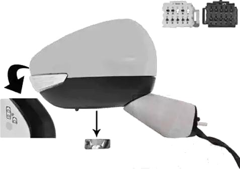 Sidespeil VAN WEZEL 0979828