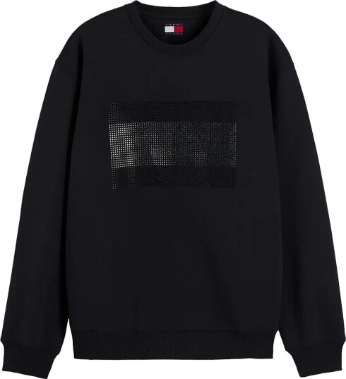Tommy Jeans Tjw Flag Bling Sweatshirt BLACK XXS