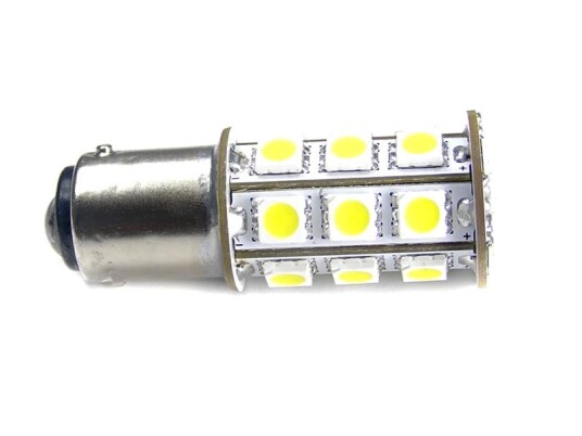 24xSMD LED pære 21W   10 30V BA15S Velg farge: Varm Hvit 3000K