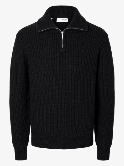 Selected Homme Land Long Sleeve Knit Half Zip Sort M