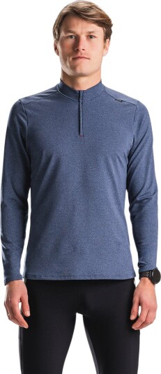 FUSION C3 Zip Neck Løpetrøye Herre Blå M