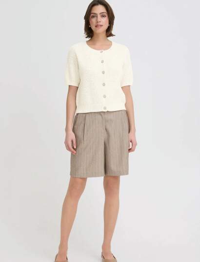 Fransa Fraralyn Car 1   Cream   XL