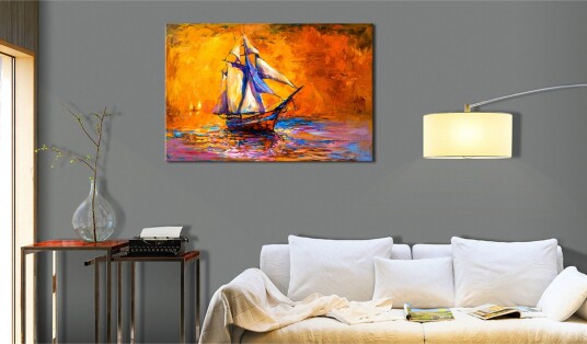 Tavle Ocean Of The Setting Sun 120X80 Artgeist sp. z o. o.