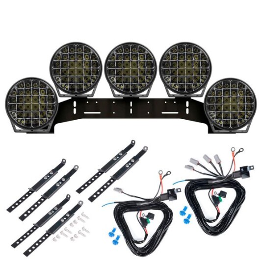 Ekstralys PURELUX 9110 Rund / 23 cm / 175W 5 stk komplett pakke WRC