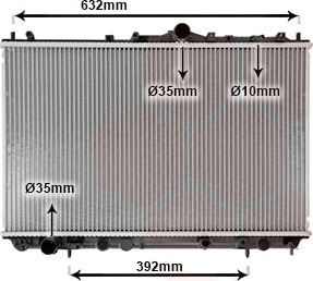 VAN WEZEL 59002124 Radiator motorkjøling