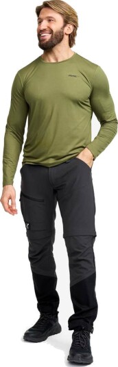 Revolutionrace Mission Long sleeved T shirt Herre Cypress 3XL Herre Overdeler Langermede skjorter