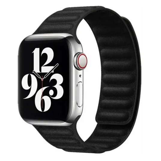 Apple Watch (38/40/SE/41MM) Magnetisk Lippa Finewoven Stropp - Svart