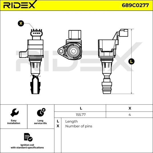 Tennspole RIDEX 689C0277