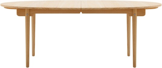 Carl Hansen - Ch338 Oljad Ek Med Plats För 2 St Iläggsskivor Spisebord Hans J. Wegner Tre Farget