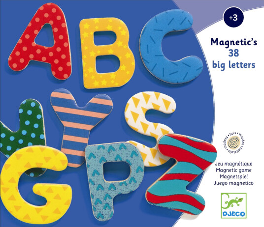 Djeco Magneter Store store bokstaver 38 stk
