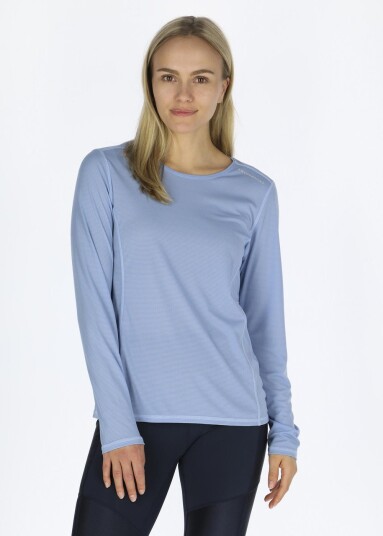 Swedemount Ultra Light Ls Tee W Lt. Blue 40 Løpe T Shirts