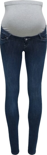 Only Maternity Olmpower Push Up Skinny Dnm Pimbox Noos   Navy   M x 32