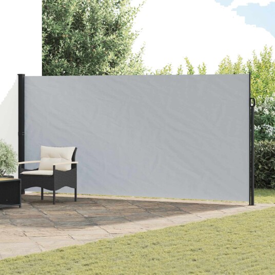 vidaXL Utklappbart side markise Rektangulær 200 x 300 cm Polyester Grå