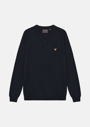 Golf V Neck Pullover Dark Navy XL  Strikkede