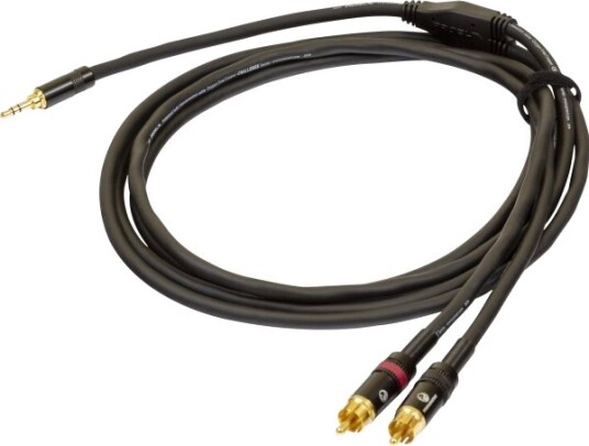Proel 3,5 Mm Stereohann 2 X Rca Hann 1,5 M Svart