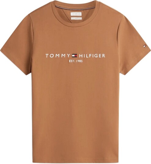Tommy Hilfiger Tommy Logo T Shirt Brown L