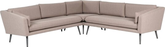 Hörnsoffa Beliani Loretello Beige/grå Beige\|\|Grey