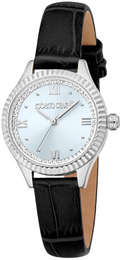 Roberto Cavalli by Franck Muller Dameklokke RC5L124L0015 Blå/Lær