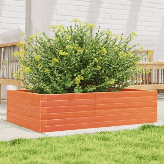 Plantekasse voksbrun 90x60x23 cm heltre furu Plantekasse voksbrun 90x60x23 cm heltre furu