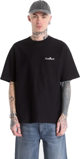 T skjorte Carhartt WIP S/S WIP Label T Shirt UNISEX Black XXL