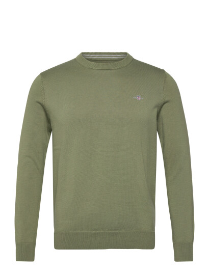 GANT Classic Cotton C Neck Khaki green XXL GANT Classic Cotton C Neck Khaki green XXL