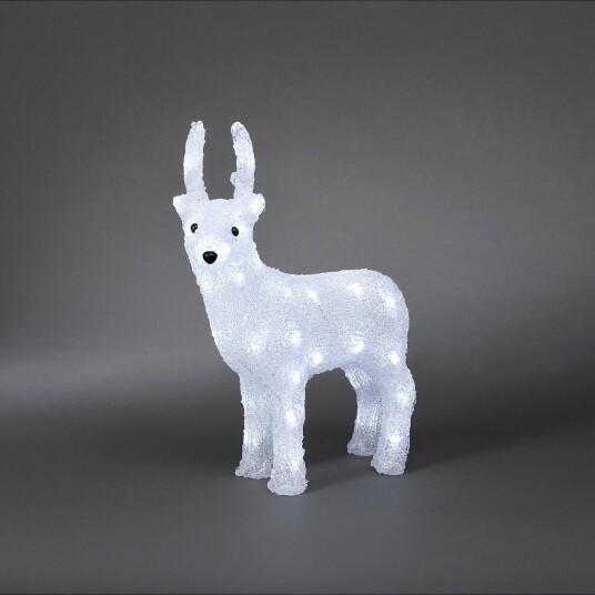Konstsmide - Rein i akryl, 38 cm, LED - Hvit