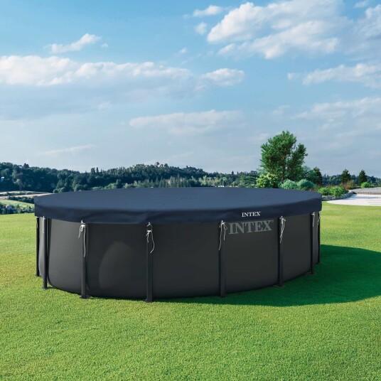 Pool Cover Deluxe for Intex 488 cm Intex Pool cover accessories 28084
