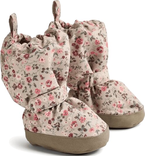 Wheat Outerwear Booties GREY MOON FLOWERS S