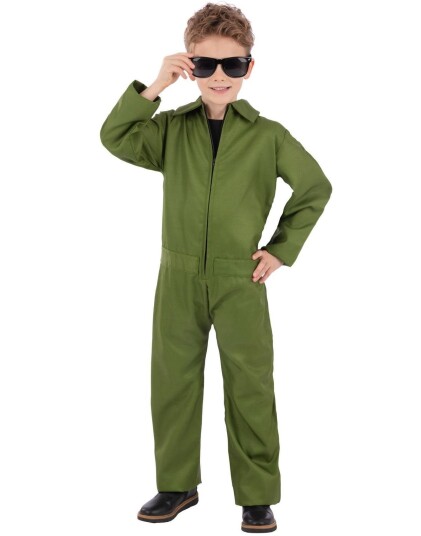 Smiffys Grønn Jumpsuit Kostyme til Barn 13 14 år Smiffys Grønn Jumpsuit Kostyme til Barn 13 14 år