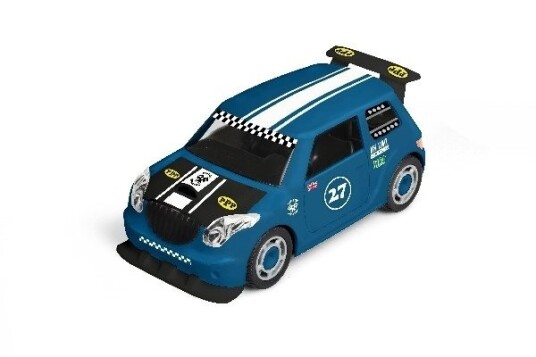 1:20 JUNIOR KIT Pull Back Rallye-bil blå 1:20 JUNIOR KIT Pull Back Rallye-bil blå