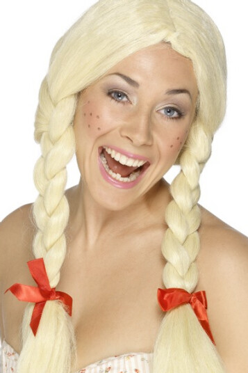 Skolepike parykk - blond Skolepike parykk - blond